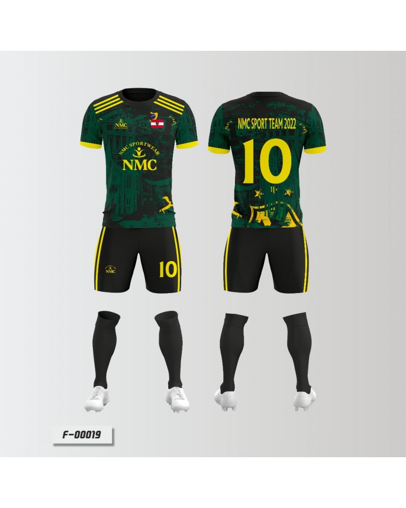 Fussball Trikotsatz Nr.177-192 (Hose+Trikot+Stutzen) inkl. Druck - 11 Größen 104-XXL