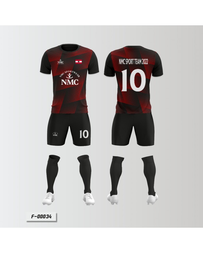 Fussball Trikotsatz Nr.177-192 (Hose+Trikot+Stutzen) inkl. Druck - 11 Größen 104-XXL