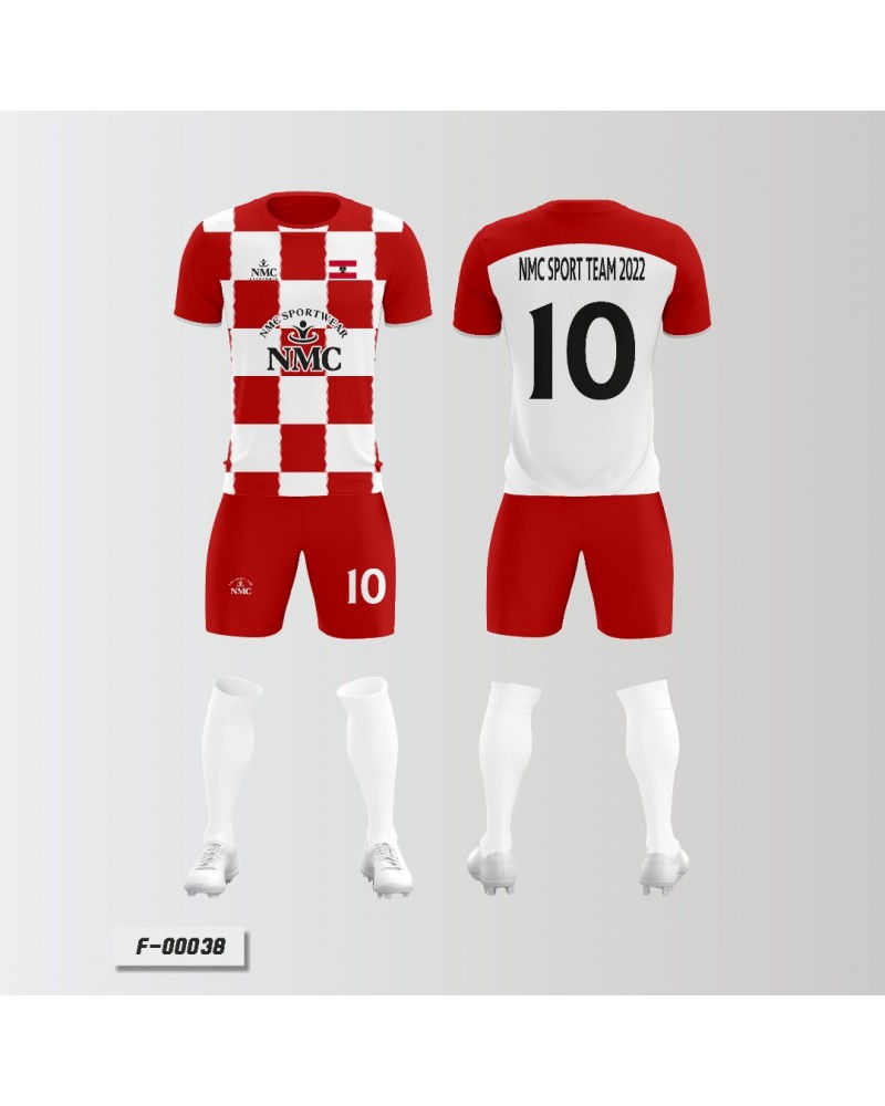 Fussball Trikotsatz Nr.177-192 (Hose+Trikot+Stutzen) inkl. Druck - 11 Größen 104-XXL